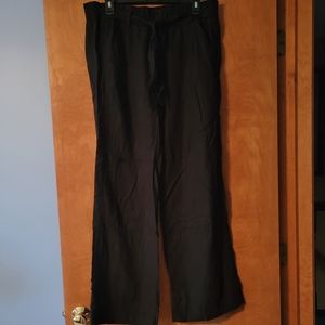 Rewind Black Linen Pants